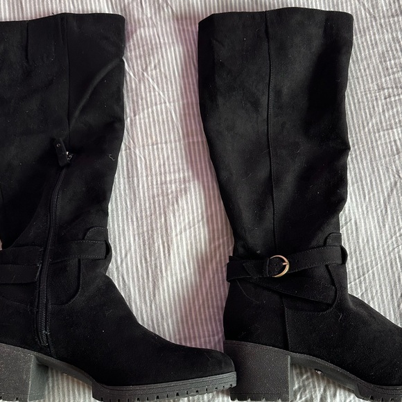 ⭐️NWOT DR.SCHOOL’S KNEE-HIGH BOOTS, Sz. 10, Vegan Suede🌻, Stunning! 😍 - Picture 3 of 15
